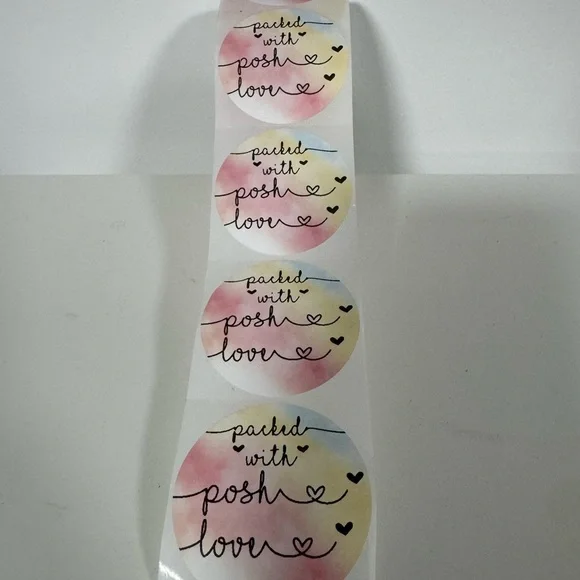 Packed With Posh Love 2” Round Stickers thank you stickers - Picture 3 of 4